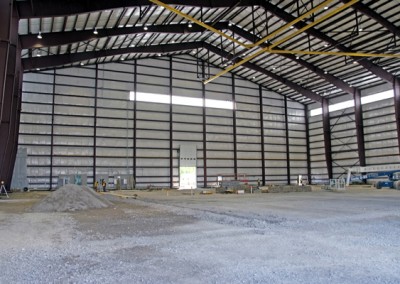 ClearSpan aircraft hanger inside view