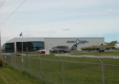 steel building built for aircraft museum