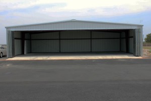 low profile aircraft storage building