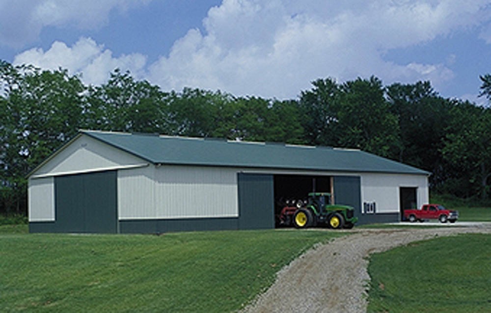 metal agricultural building used for barn storage